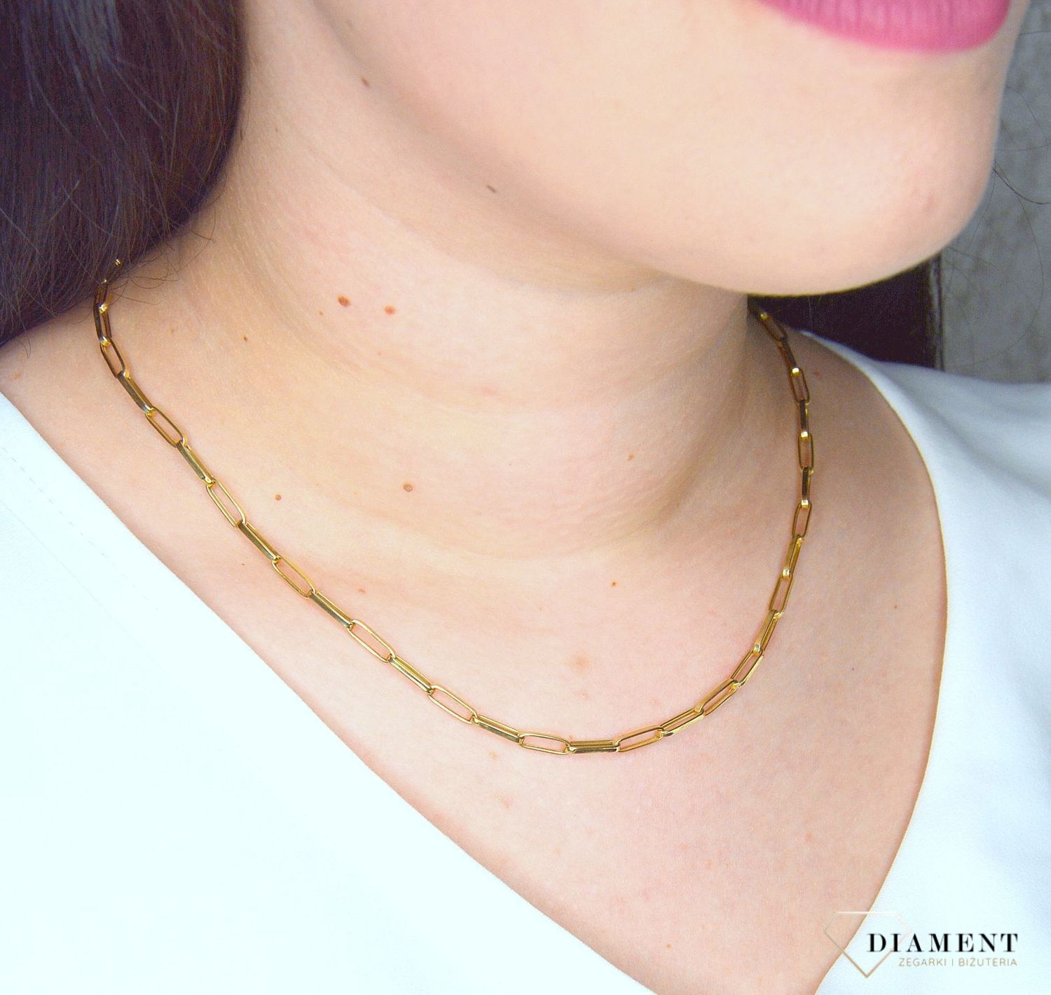 Złoty łańcuszek 585 długi ankier 4 mm DIA-LAN-3147-585 4mm (1).jpg